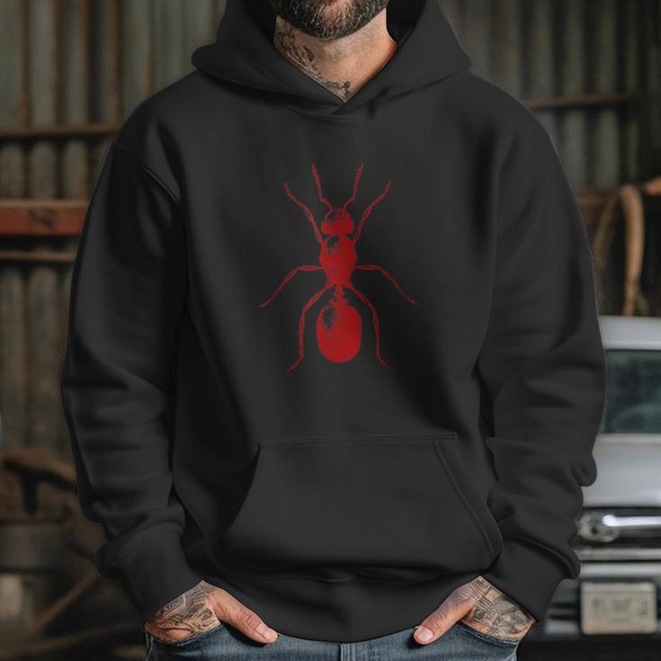 Ant In Red Retro Vintage Drawing Hoodie Gifts for Her