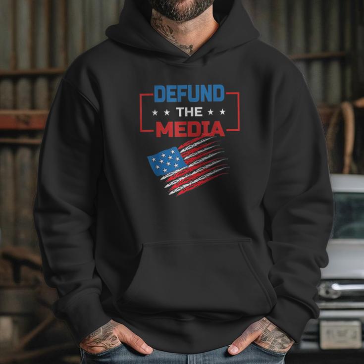 Anti Fake News Defund The Media Hoodie Gifts for Her