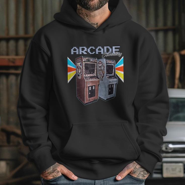 Arcade Cabinet Machine 1970 1980 1990 Video Game Collection Hoodie Gifts for Her