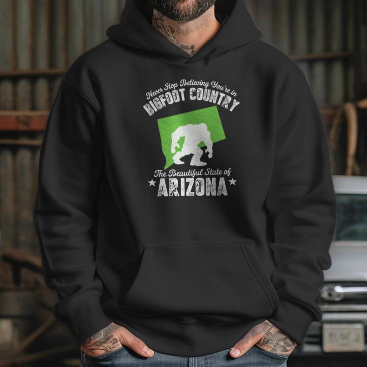 Arizona State Bigfoot Sasquatch Yeti Hunter Gift Hoodie Gifts for Her