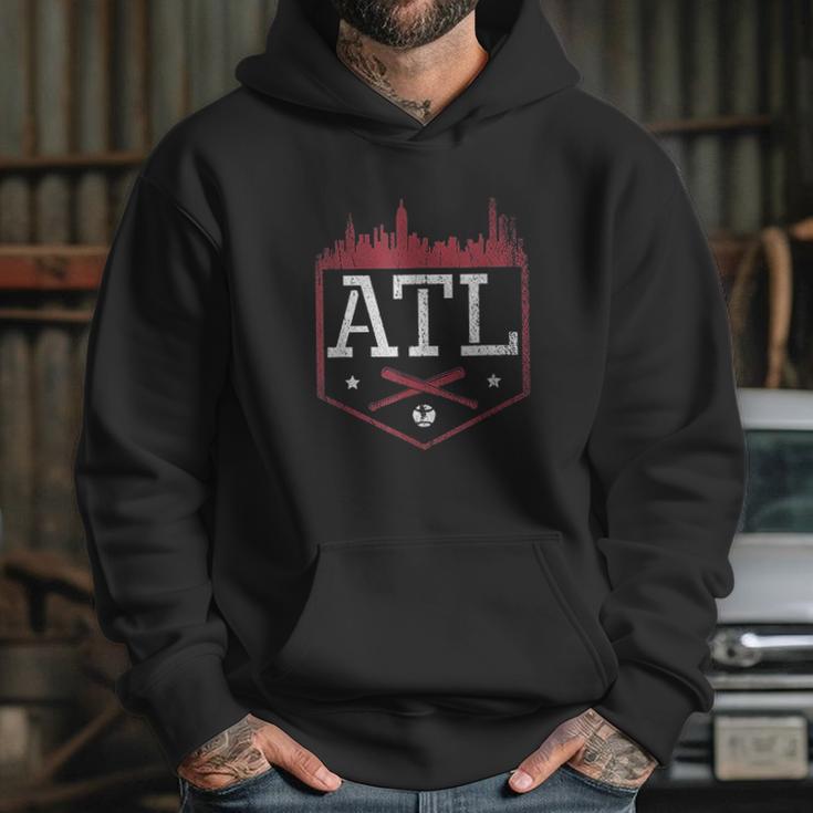 Atlanta Baseball Atl Vintage Georgia Brave Gift Hoodie Gifts for Her