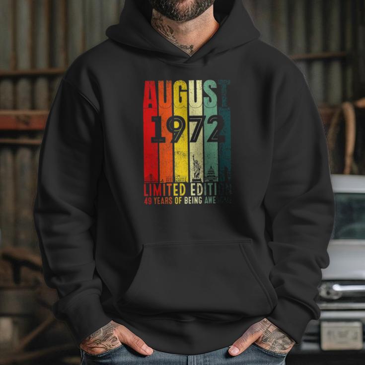 August 1972 49 Years Old 1972 Birthday Gift Hoodie Gifts for Her