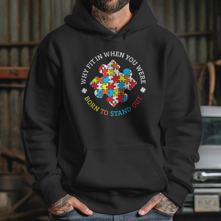 Autism Awareness Month Puzzle Aspergers Autistic Pride Gift Hoodie Gifts for Her