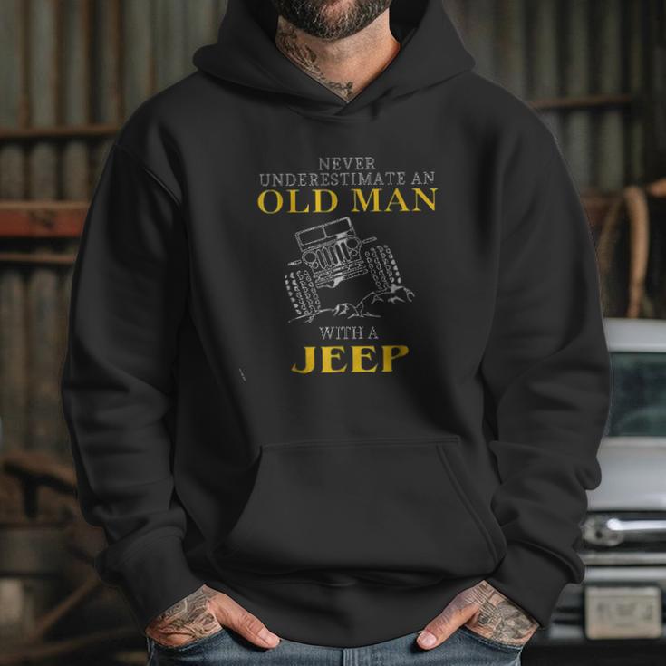 Awesome Never Underestimate An Old Man With A Jeep Enjoyable Gift 2022 Hoodie Gifts for Her