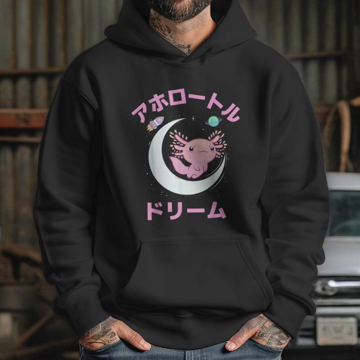 Axolotl Anime Japan Kawaii Pastel Goth Aesthetic Nu Goth Hoodie Gifts for Her