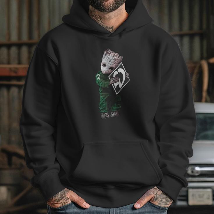 Baby Groot Hug Werder Bremen Hoodie Gifts for Her