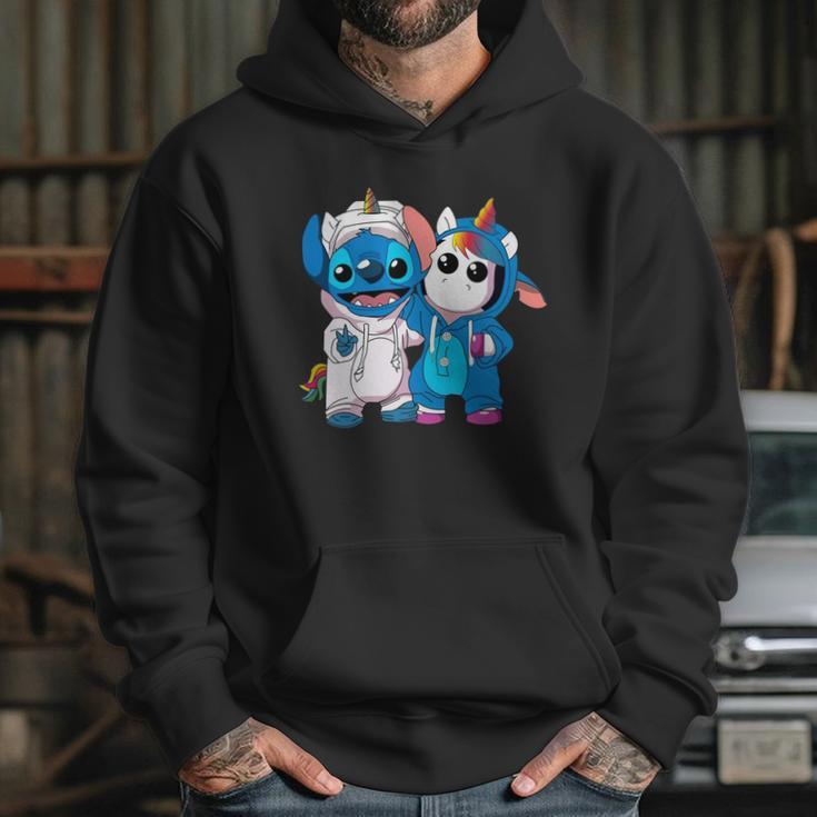 Baby Unicorn And Stitch Hoodie Gifts for Her