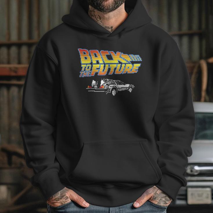 Back To The Future 8Bit Delorean Hoodie Gifts for Her