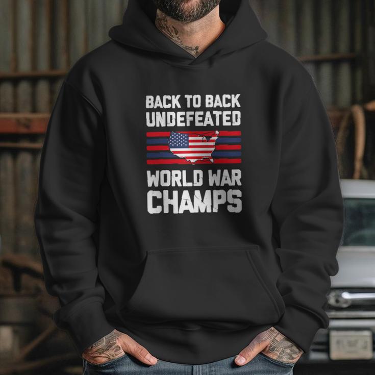 Back To Back Undefeated World War Champs Hoodie Gifts for Her