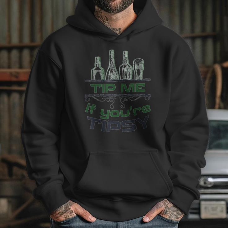 Bartender Tip Me If You Are Tipsy Graphic Hoodie Gifts for Her