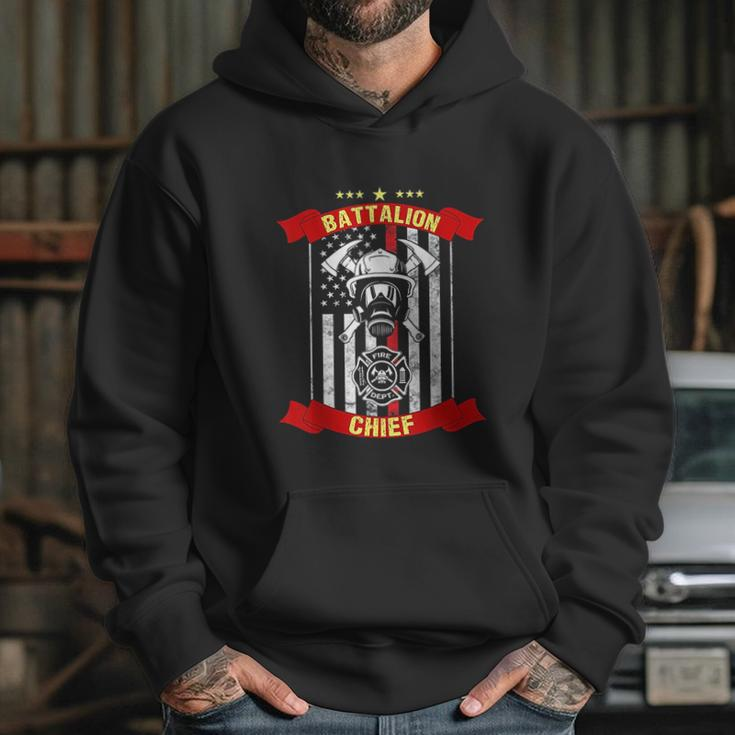 Battalion Chief American Firefighter Fireman Hero Gift Hoodie Gifts for Her