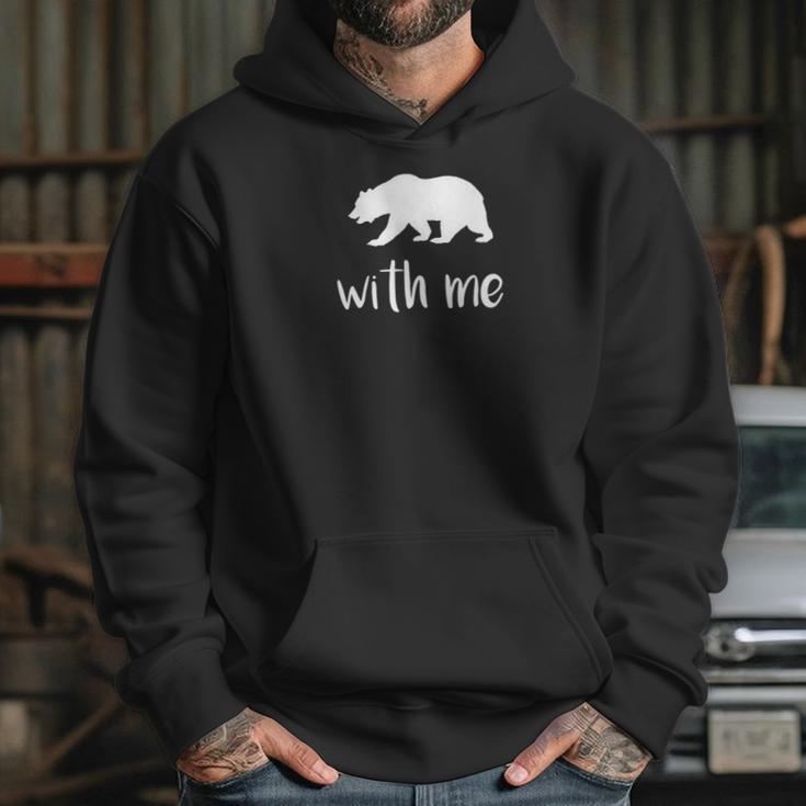 Bear With Me Bear Pun Animal Pun Hoodie Gifts for Her