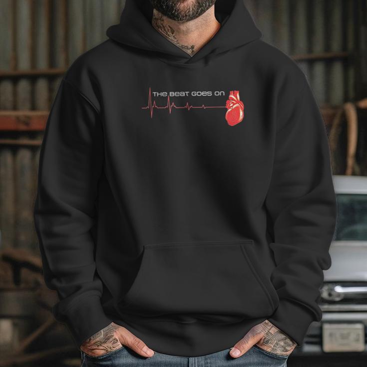 The Beat Goes On Open Heart Surgery Recovery Survivor Hoodie Gifts for Her