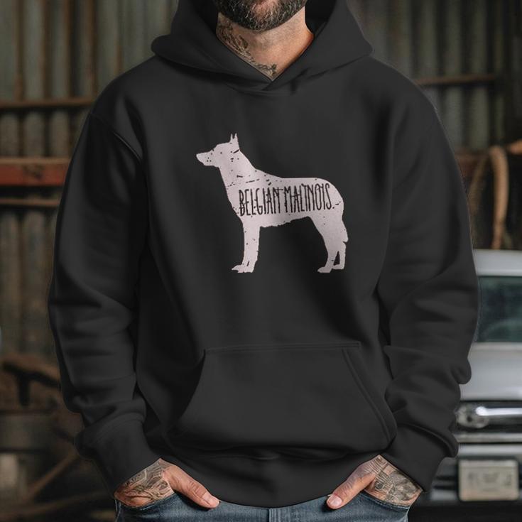 Belgian Malinois Dog Silhouette Hoodie Gifts for Her