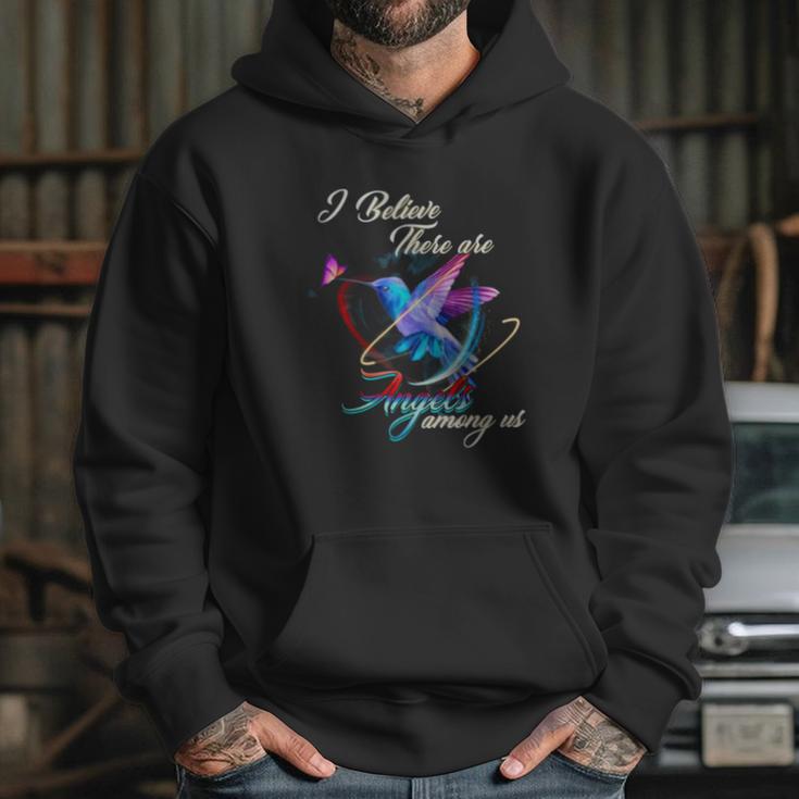 I Believe There Are Angels Among Us Hummingbird T-Shirt Hoodie Gifts for Her