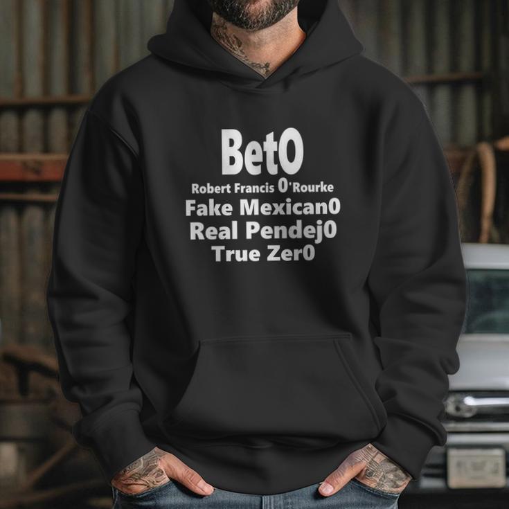 Beto Fake Mexicano Real Pendejo Graphic Design Printed Casual Daily Basic Hoodie Gifts for Her