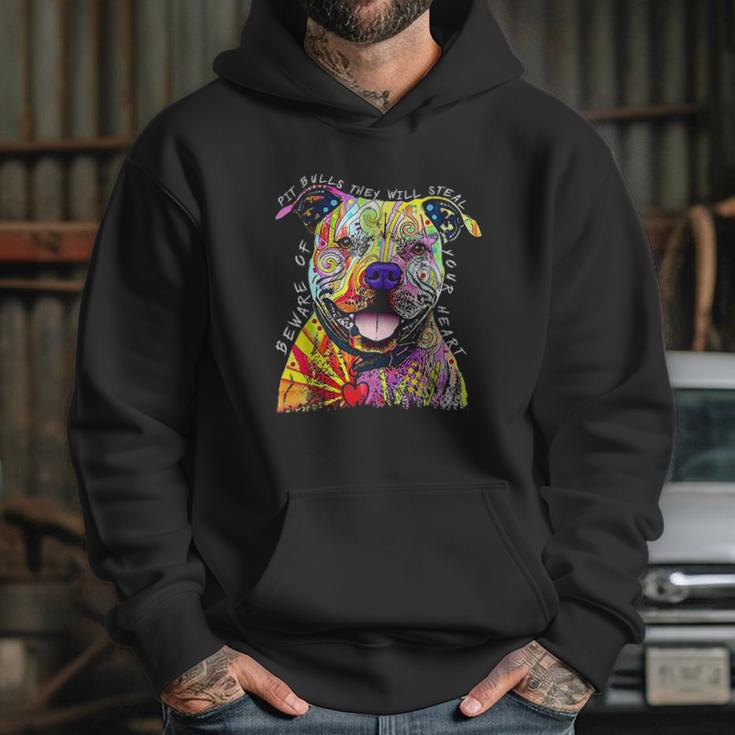 Beware Of Pit Bulls They Will Steal Your Heart Hoodie Gifts for Her