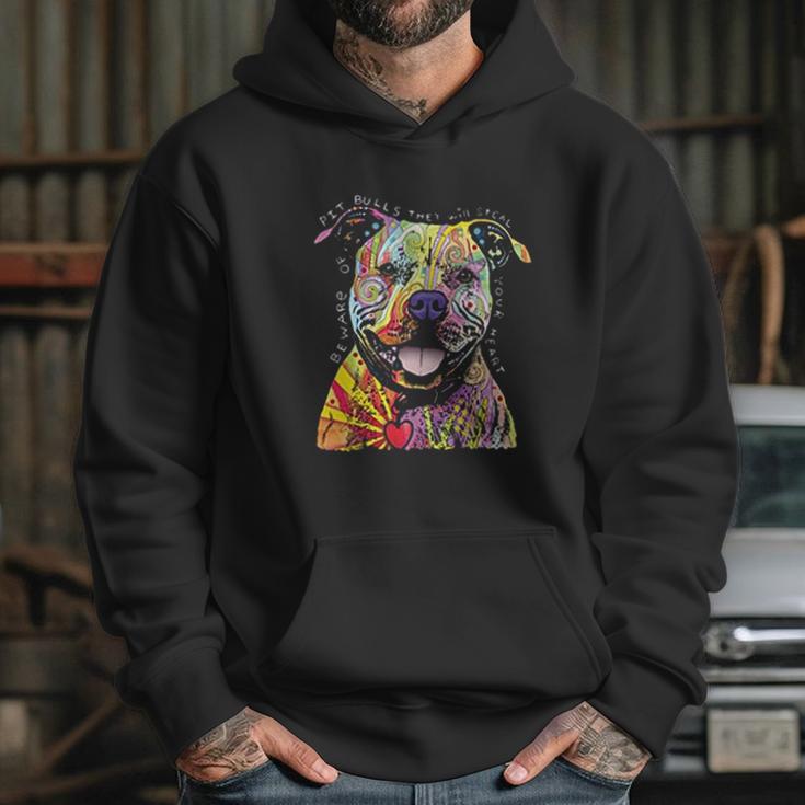 Beware Of Pit Bulls They Will Steal Your Heart Hoodie Gifts for Her