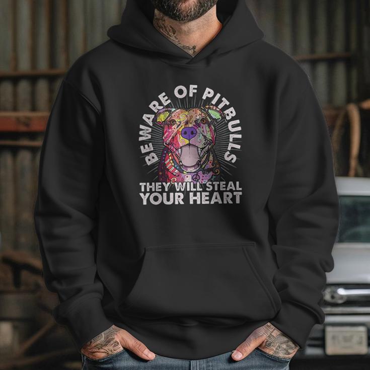 Beware Of Pit Bulls They Will Steal Your Heart Hoodie Gifts for Her