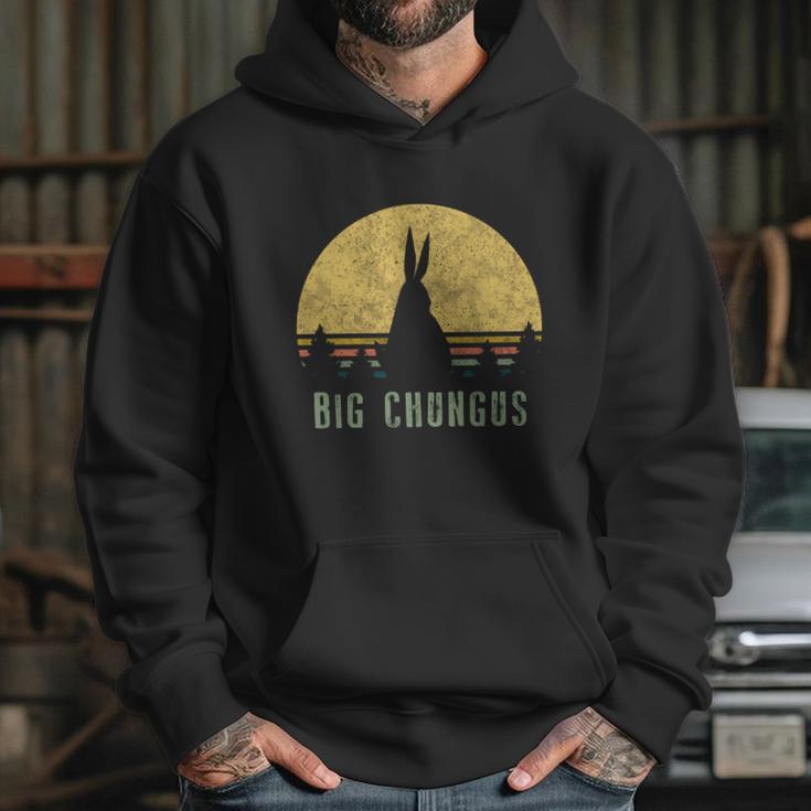 Big Chungus Funny Gift Retro Vintage Sunset Meme Video Game Gift Hoodie Gifts for Her