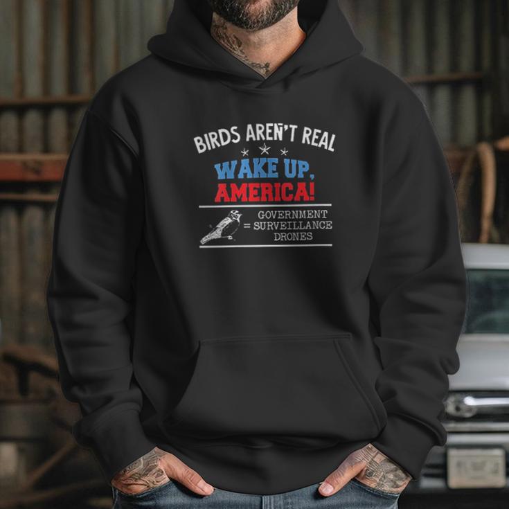 Birds Are Not Real Wake Up America Hoodie Gifts for Her