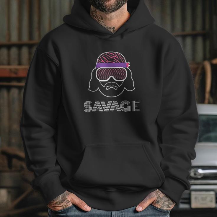 Black Macho Man Savage Face Hoodie Gifts for Her