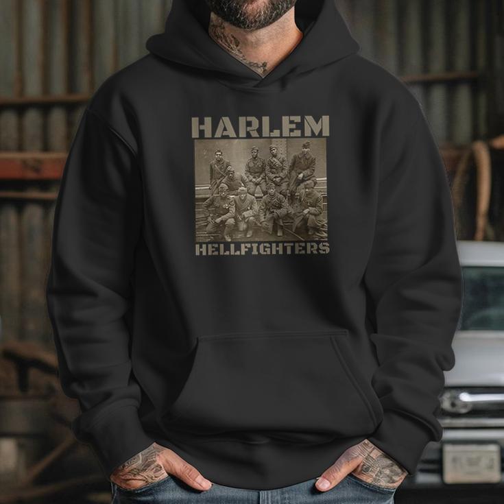 Black Military History Usa Black History Harlem Hellfighters Hoodie Gifts for Her