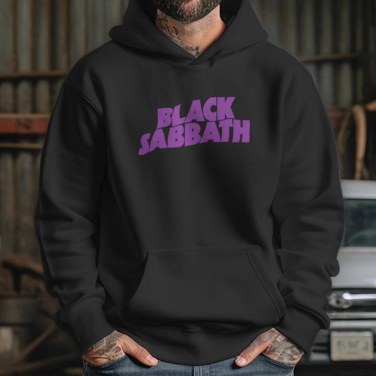 Black Sabbath Purple Word Art Hoodie Gifts for Her