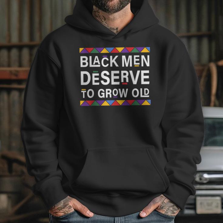 Black History Month Black Men Deserve To Grow Old Afro Hoodie Gifts for Her