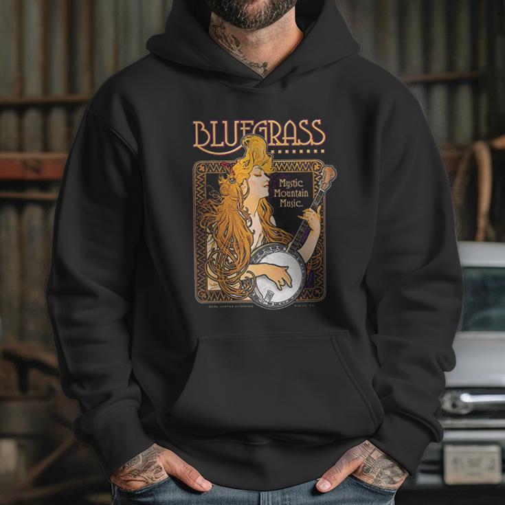 Bluegrass Alphonse Mucha Inspired Illustration Hoodie Gifts for Her