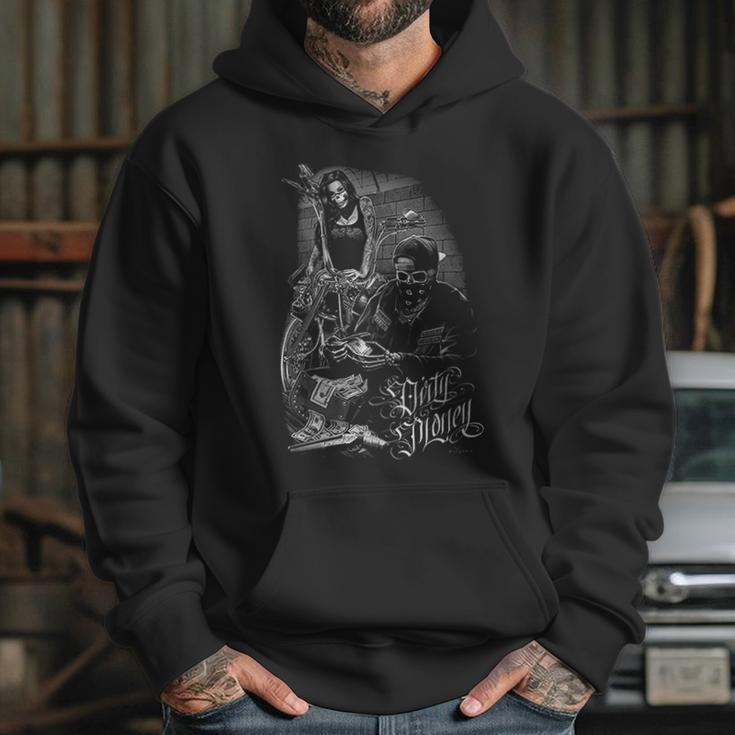 Bonnie And Clyde Dirty Money David Gonzales Art Dga Ride Or Die Mens Hoodie Gifts for Her