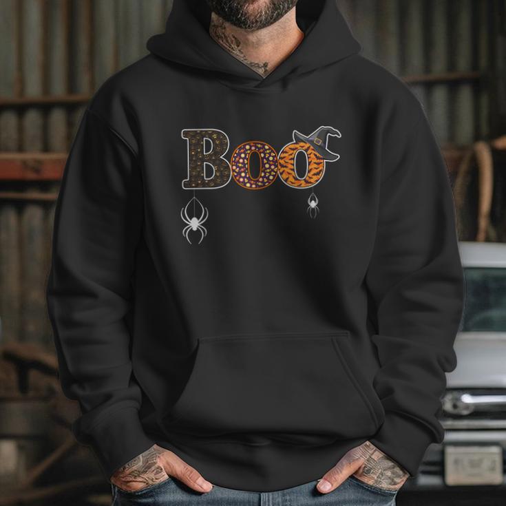 Boo Spiders Witches Logo Hoodie Gifts for Her