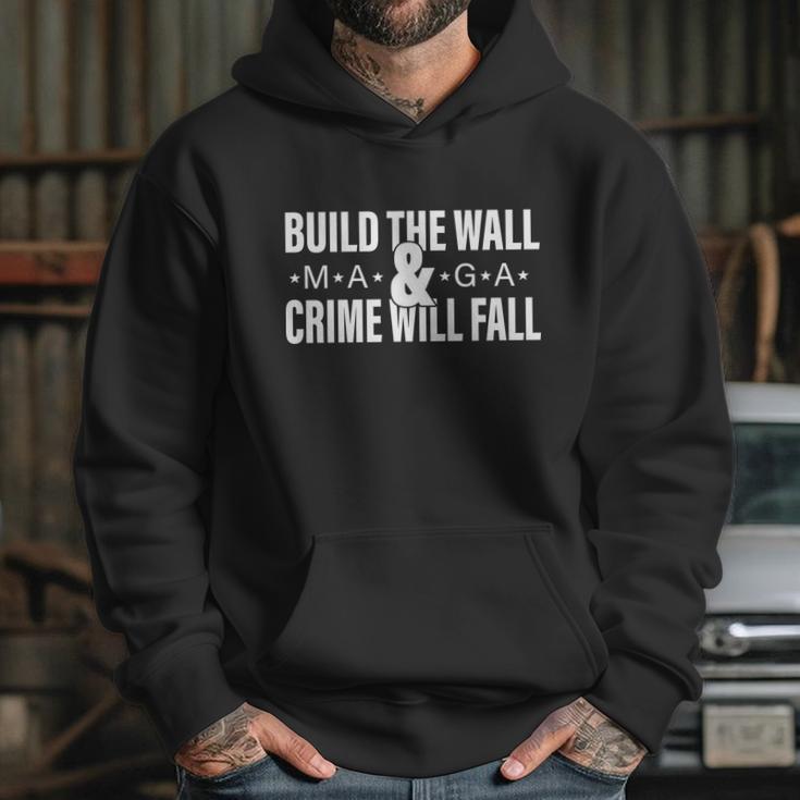 Build The Wall And Crime Will Fall Hoodie Gifts for Her