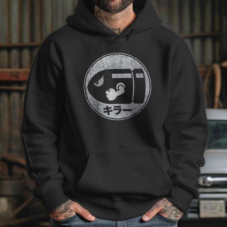 Bullet Bill Distressed Kanji Logo Hoodie Gifts for Her