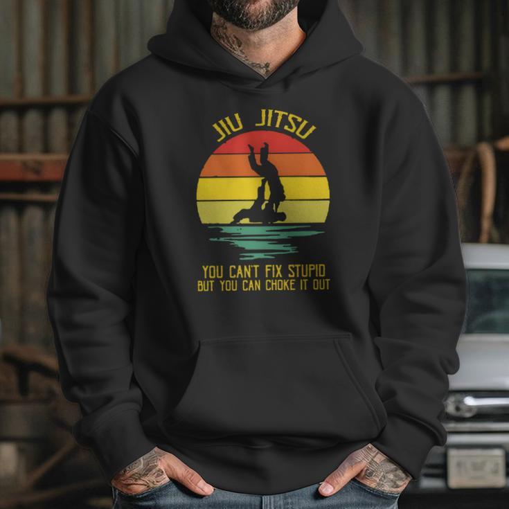 You Can’T Fix Stupid But You Can Choke It Out Jiu Jitsu Vintage Shirt Hoodie Gifts for Her