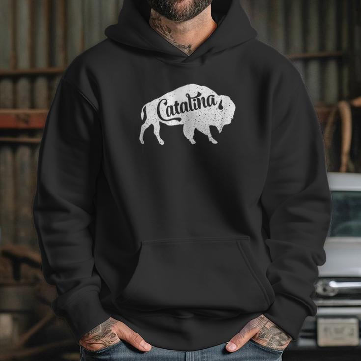 Catalina Island Bison Buffalo Hoodie Gifts for Her