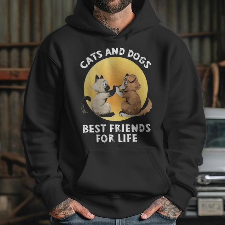 Cats And Dogs Best Friend For Life Hoodie Gifts for Her