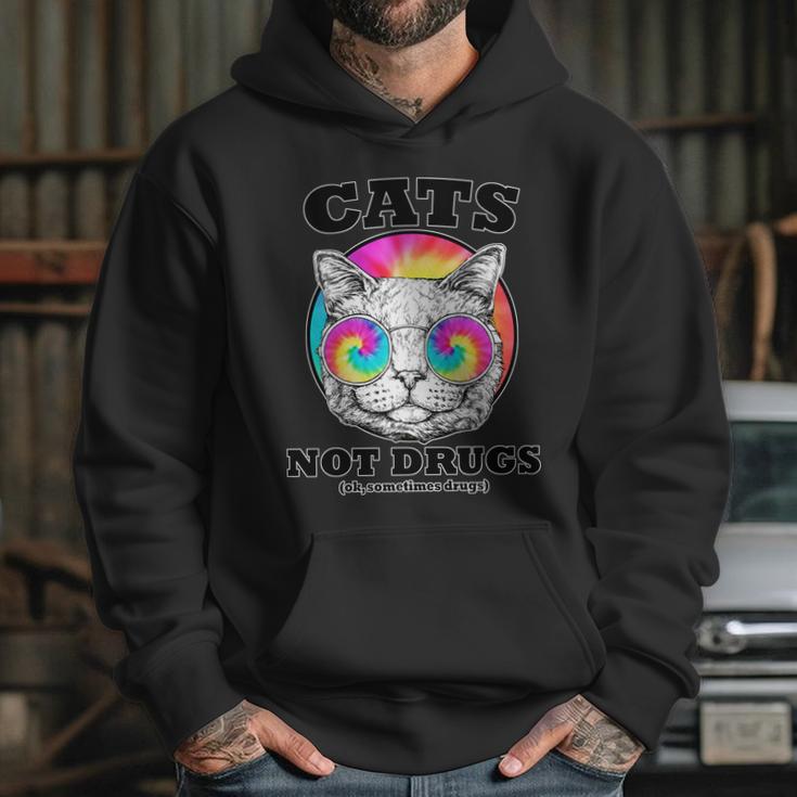 Cats Not Drugs Ok Sometimes Drugs Hoodie Gifts for Her