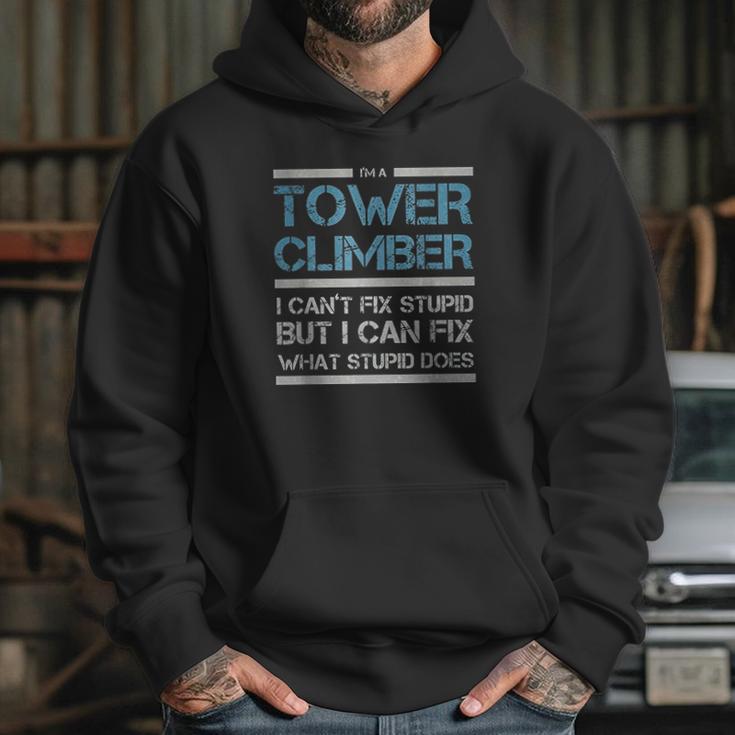 Cell Tower Climber I Wasnt Listening Tower Worker Hoodie Gifts for Her