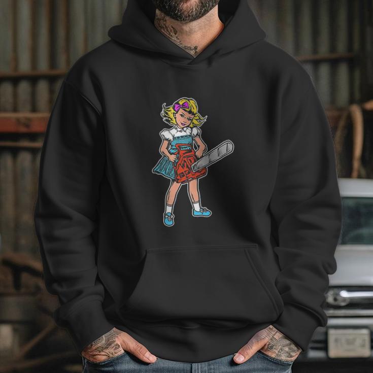 Chainsaw Girl Goth Punk Emo Retro Vintage Hoodie Gifts for Her