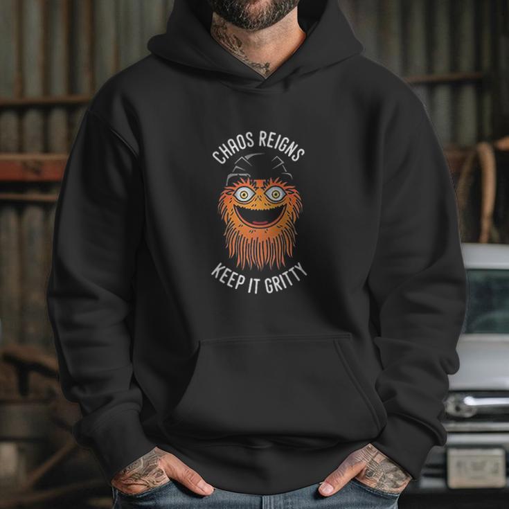 Chaos Gritty Reigns Keep It Gritty Mascot Hoodie Gifts for Her