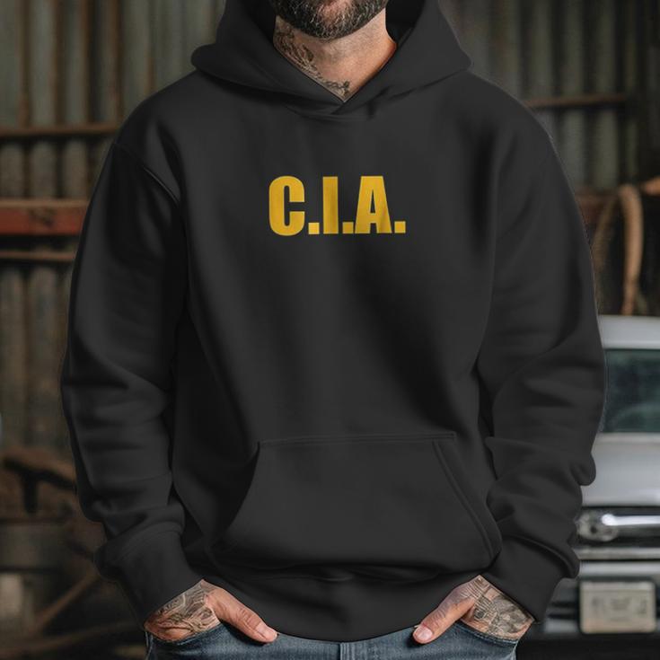 Cia Agent Funny Halloween Costume Navy Gold Hoodie Gifts for Her