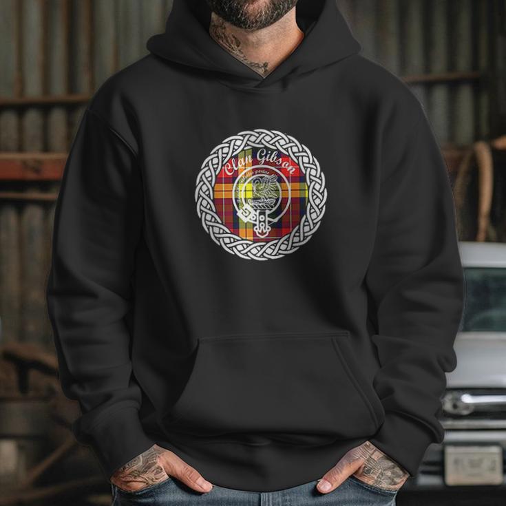 Clan Gibson Surname Last Name Scottish Tartan Crest Hoodie Gifts for Her