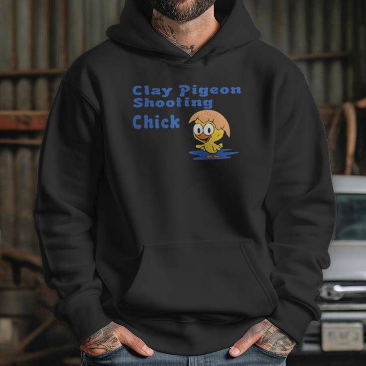 Clay Pigeon Shooting Chick Hoodie Gifts for Her