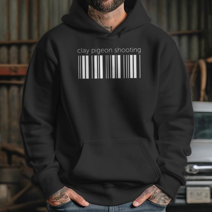 Clay Pigeon Shooting Lower Barcode Hoodie Gifts for Her