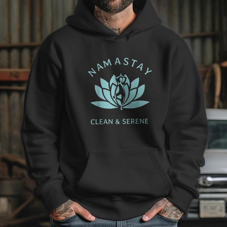 Clean And Serene Yoga Narcotics Anonymous Hoodie Gifts for Her