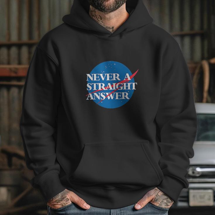 Clique Clothing Nasa Never A Straight Answer Hoodie Gifts for Her