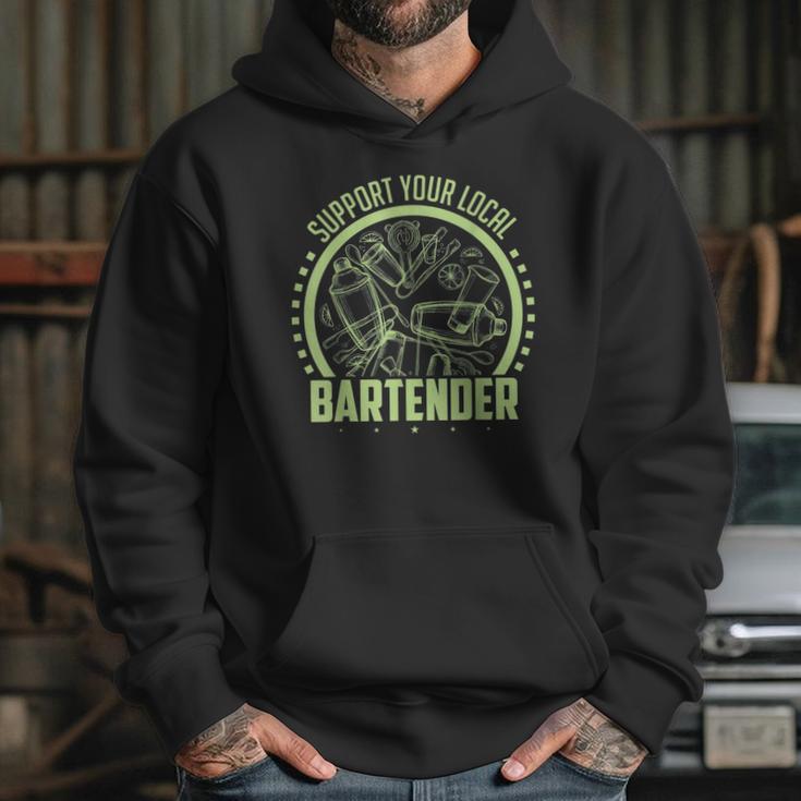 Cocktail Mixologist Support Your Local Bartender Hoodie Gifts for Her