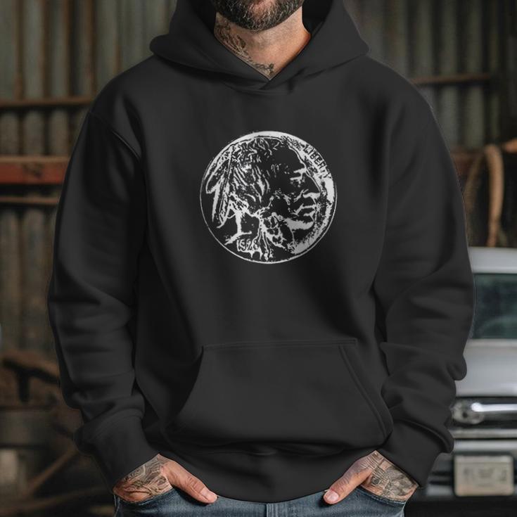 Coin Collector Showing A Buffalo Nickel Hoodie Gifts for Her