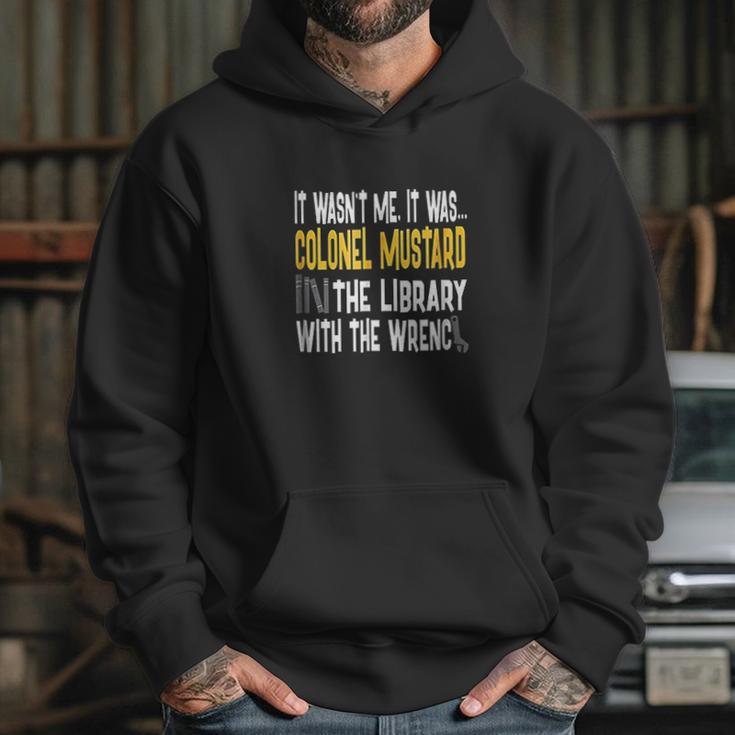 Colonel Mustard Library Wrench Clue Hoodie Gifts for Her